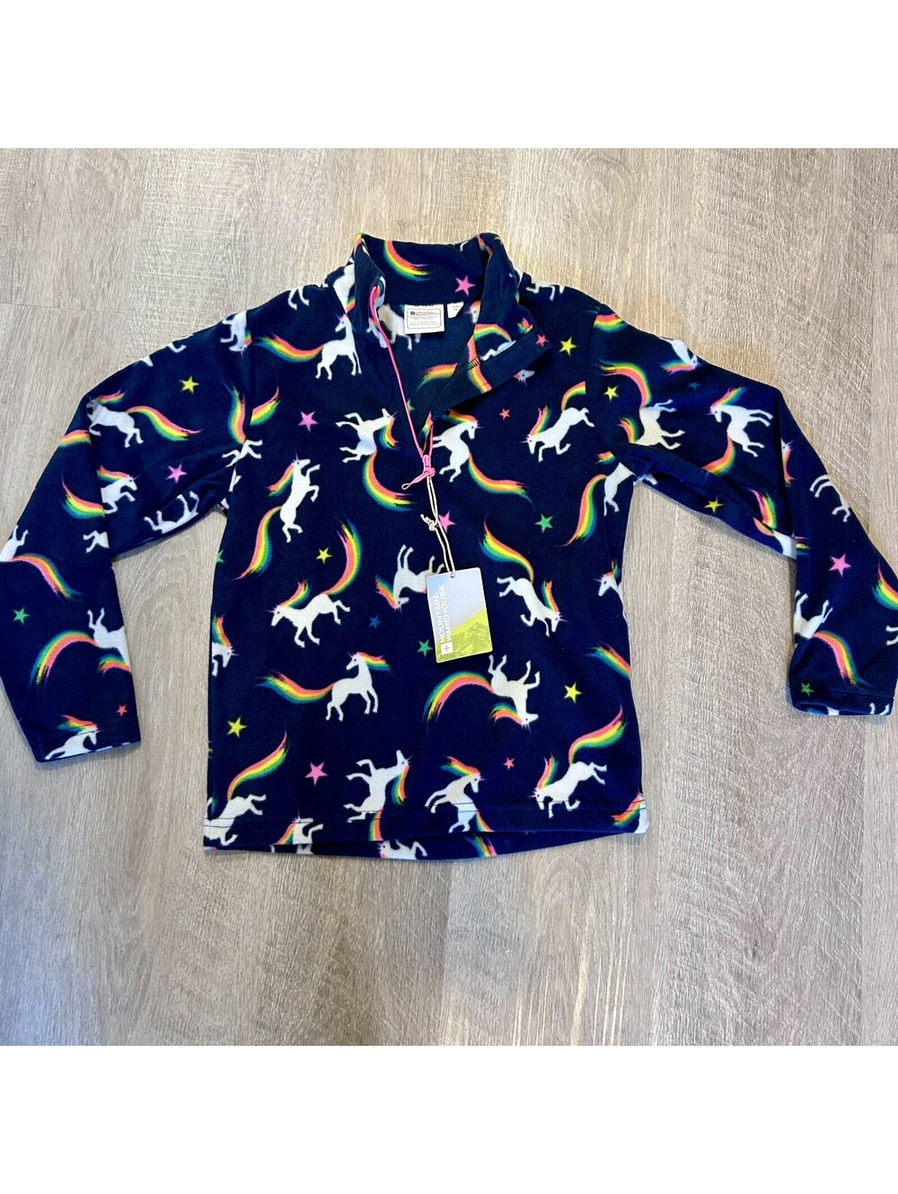 NWT Mountain Warehouse Unicorn Print Pullover 9-10 YRS